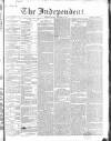 Wexford Independent Saturday 10 September 1853 Page 1