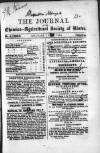 Journal of the Chemico-Agricultural Society of Ulster Monday 06 June 1853 Page 1