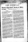 Journal of the Chemico-Agricultural Society of Ulster Monday 05 June 1854 Page 1