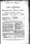 Journal of the Chemico-Agricultural Society of Ulster Monday 03 October 1859 Page 1