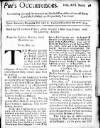 Pue's Occurrences Tue 17 Nov 1719 Page 1