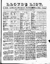 Lloyd's List Tuesday 09 November 1824 Page 1