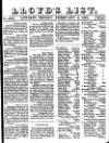 Lloyd's List Friday 04 February 1825 Page 1