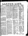 Lloyd's List Friday 21 July 1826 Page 1
