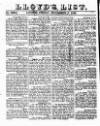 Lloyd's List Friday 05 December 1828 Page 1