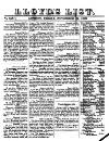 Lloyd's List Friday 19 November 1830 Page 1