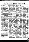 Lloyd's List Friday 13 May 1831 Page 1