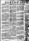 Lloyd's List Friday 04 January 1833 Page 1