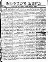 Lloyd's List Tuesday 06 January 1835 Page 1