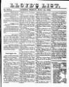 Lloyd's List Friday 10 July 1835 Page 1