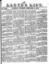 Lloyd's List Tuesday 02 February 1836 Page 1