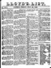 Lloyd's List Friday 29 July 1836 Page 1