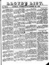 Lloyd's List Tuesday 22 November 1836 Page 1