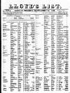 Lloyd's List Tuesday 14 September 1841 Page 1