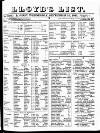 Lloyd's List Wednesday 15 September 1841 Page 1