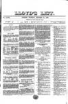 Lloyd's List Tuesday 31 January 1854 Page 1