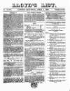 Lloyd's List Saturday 01 April 1854 Page 1