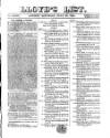 Lloyd's List Saturday 29 July 1854 Page 1