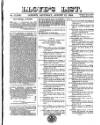 Lloyd's List Saturday 12 August 1854 Page 1