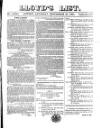 Lloyd's List Saturday 23 September 1854 Page 1