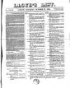 Lloyd's List Saturday 21 October 1854 Page 1