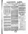 Lloyd's List Tuesday 07 November 1854 Page 1