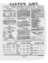 Lloyd's List Wednesday 10 January 1855 Page 1