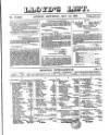 Lloyd's List Saturday 12 May 1855 Page 1