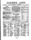 Lloyd's List Wednesday 21 November 1855 Page 1