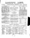 Lloyd's List Thursday 21 February 1856 Page 1