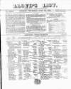 Lloyd's List Thursday 22 July 1858 Page 1