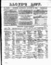 Lloyd's List Saturday 14 August 1858 Page 1