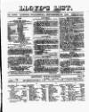 Lloyd's List Wednesday 29 September 1858 Page 1