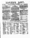 Lloyd's List Thursday 14 October 1858 Page 1