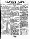 Lloyd's List Saturday 26 March 1859 Page 1