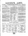 Lloyd's List Saturday 14 January 1860 Page 1