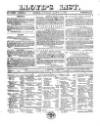 Lloyd's List Saturday 10 March 1860 Page 1