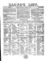 Lloyd's List Monday 30 April 1860 Page 1