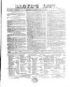 Lloyd's List Saturday 26 May 1860 Page 1