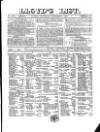 Lloyd's List Saturday 03 November 1860 Page 1