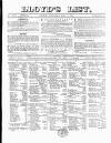 Lloyd's List Saturday 04 May 1861 Page 1