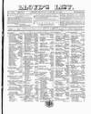Lloyd's List Saturday 11 January 1862 Page 1
