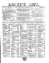 Lloyd's List Saturday 25 October 1862 Page 1