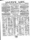 Lloyd's List Monday 17 November 1862 Page 1