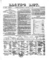 Lloyd's List Wednesday 11 January 1865 Page 1