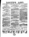 Lloyd's List Saturday 25 March 1865 Page 1