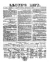 Lloyd's List Tuesday 14 November 1865 Page 1
