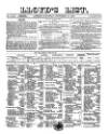 Lloyd's List Saturday 18 November 1865 Page 1