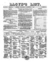 Lloyd's List Wednesday 06 December 1865 Page 1