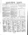 Lloyd's List Wednesday 10 January 1866 Page 1